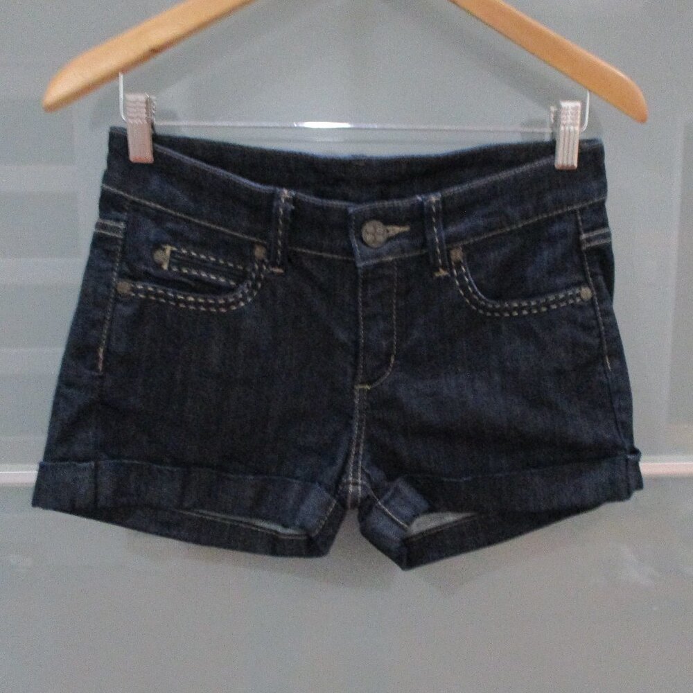 BCBG MAX AZRIA "Woven Short Ink Wash" Denim Shorts